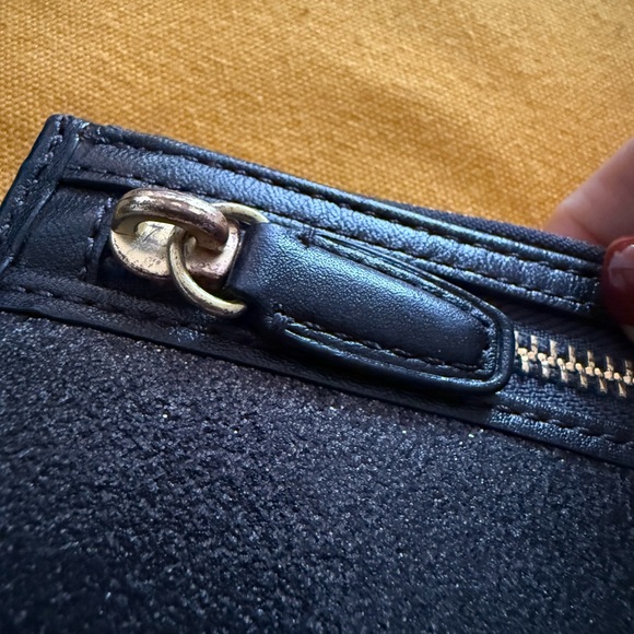 Coach Glitter Sparkle Wristlet Wallet Black - Picture 10 of 13